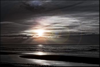solnedgang Vesterhavet